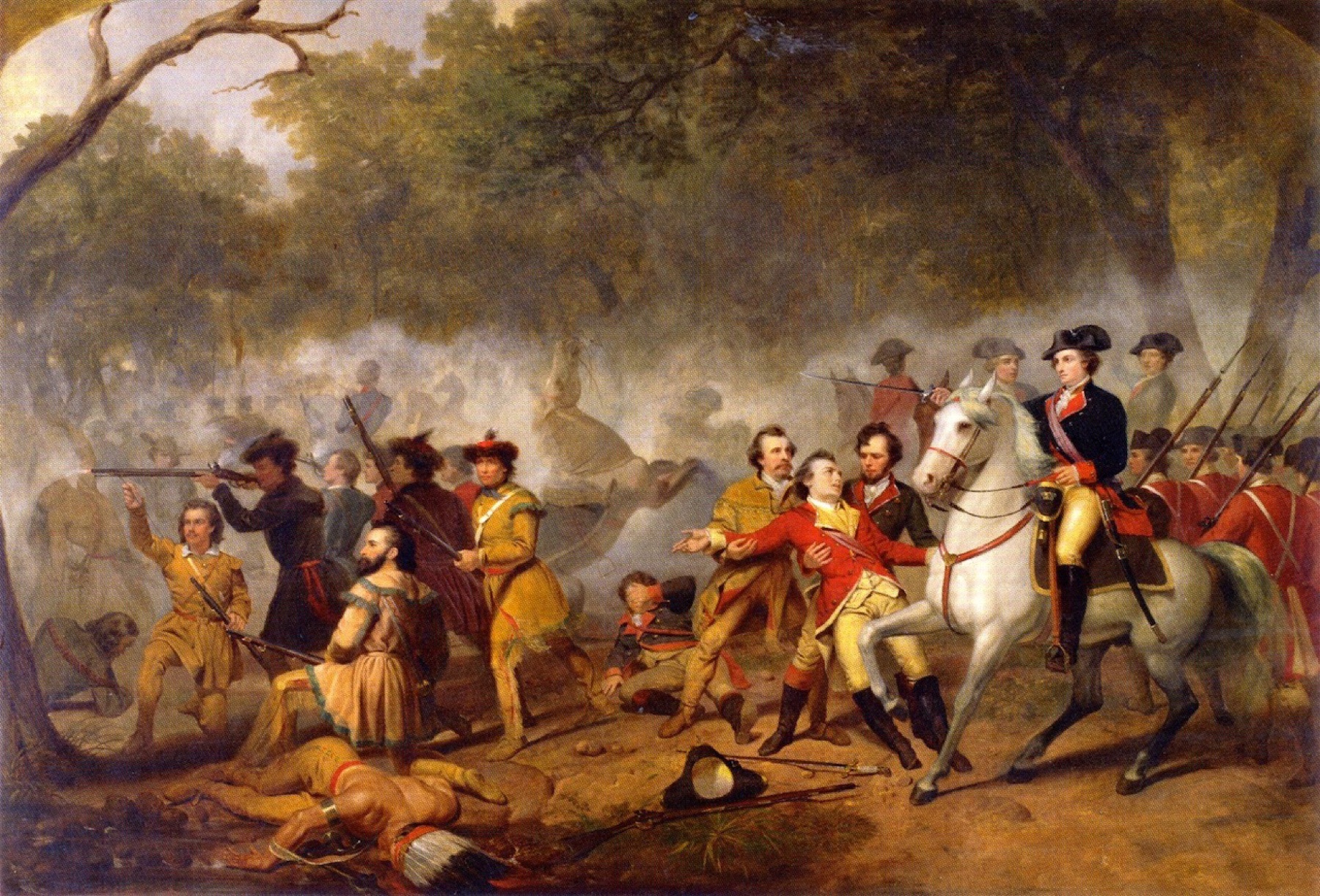 George Washington at the Battle of the Monongahela